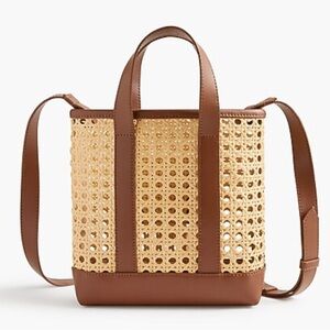 NWT J.CREW MINI TOTE BAG VEGAN LEATHER